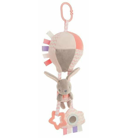 Pink plush rabbit toy from BigBuy Fun, 40 cm soft stuffed animal ideal for cuddling and play.