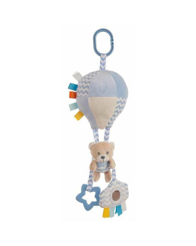Soft ratelspeeltje blue bear Bol, 40 cm, for babies and young children, by BigBuy Fun, featuring a plush blue bear design.