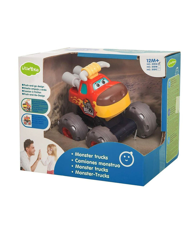 BigBuy Fun monster truck toy, 17x15x15 cm, featuring vibrant colors and detailed vehicle design for children’s play and entertainment.