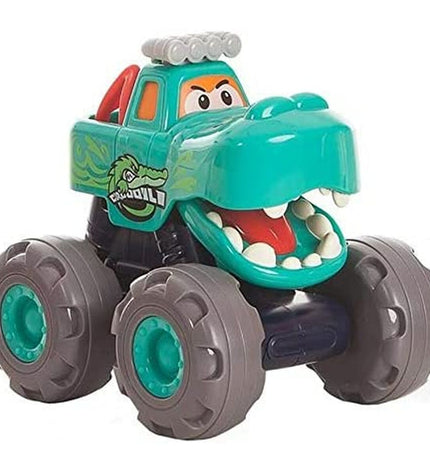 BigBuy Fun vrachtwagen monster trucks speelgoed, 17x15x15 cm, colorful vehicle with monster truck design for kids' play.
