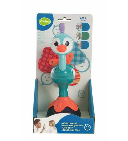 Baby rattle with suction cup by BigBuy Fun, 25x12 cm, colorful, soft plastic toy for young children to shake and explore.