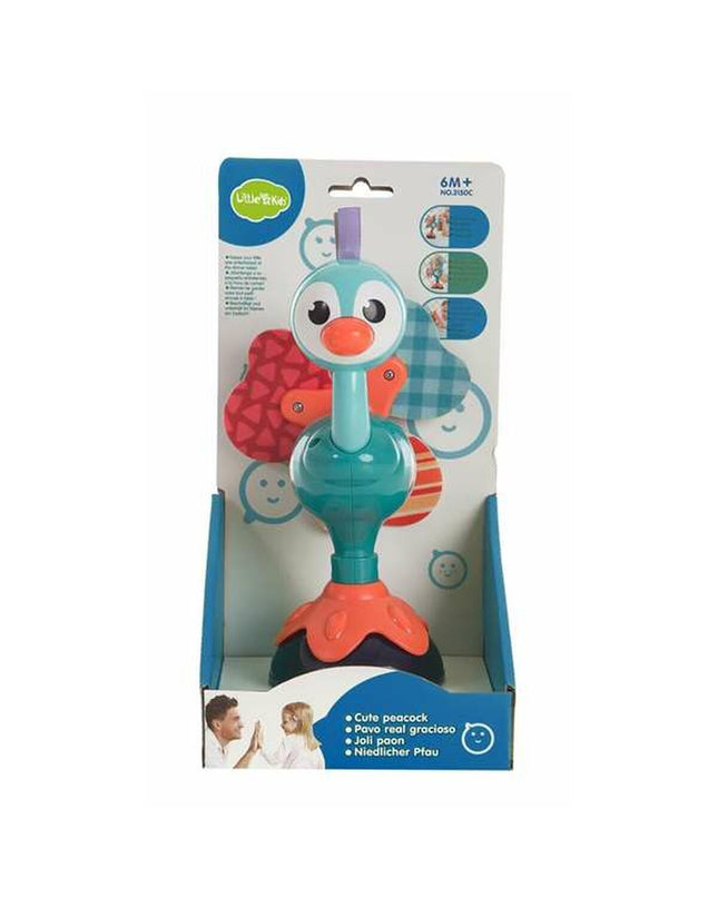 Baby rattle with suction cup by BigBuy Fun, 25x12 cm, colorful, soft plastic toy for young children to shake and explore.