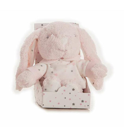 Pink plush bunny toy, 22 cm from BigBuy Fun, part of soft plush toy collection, featuring a cute, cuddly design.