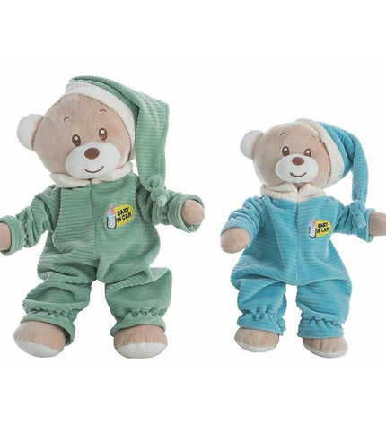 Soft plush cuddle bear in pink pajamas, 32 cm tall, from BigBuy Fun, perfect for children as cozy bedtime toy.