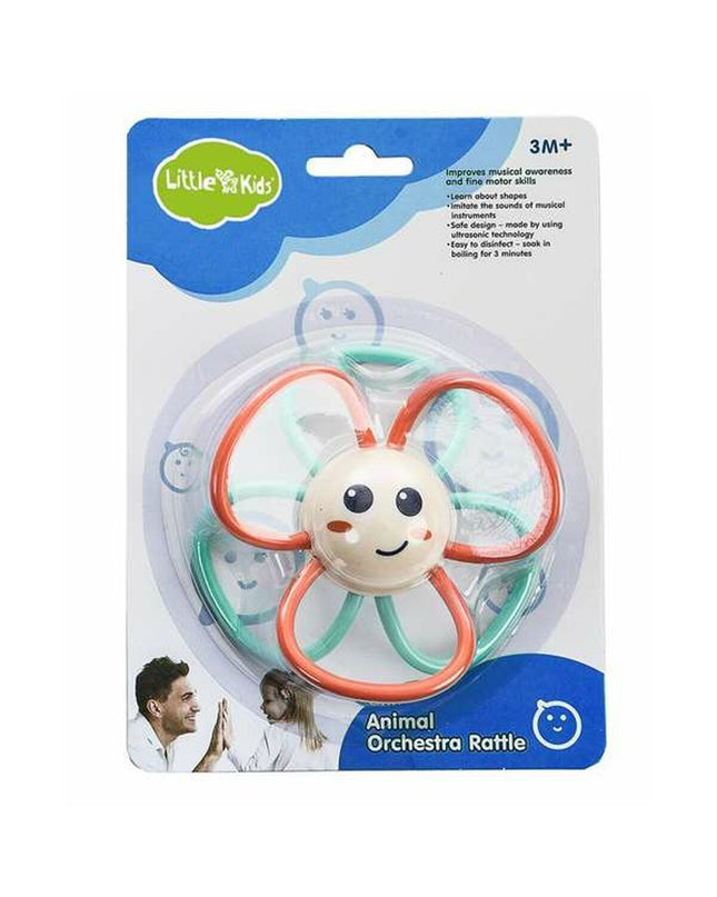 Baby teething rattle and toy from BigBuy Fun, Corita rings, measuring 10x10x5 cm, made for young children to chew and play.