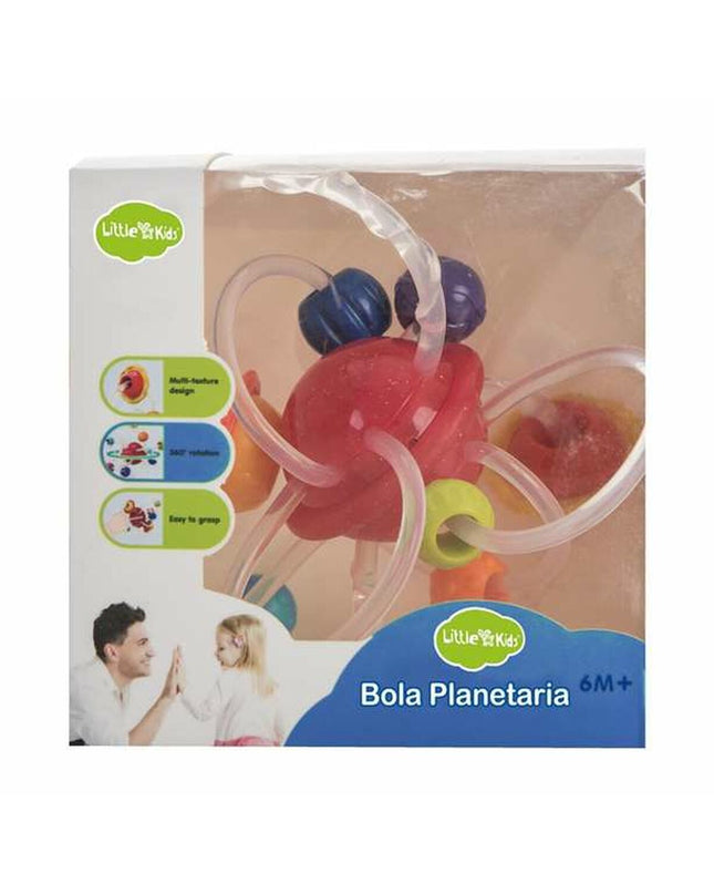 BigBuy Fun baby rattle and teething ring with planetarium design, measuring 17x16x9 cm, colorful and engaging for young children.