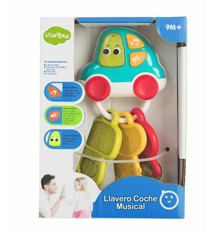 Baby toy by BigBuy Fun, 10x7x18 cm, colorful plastic rattles for infants and young children, designed for sensory play.