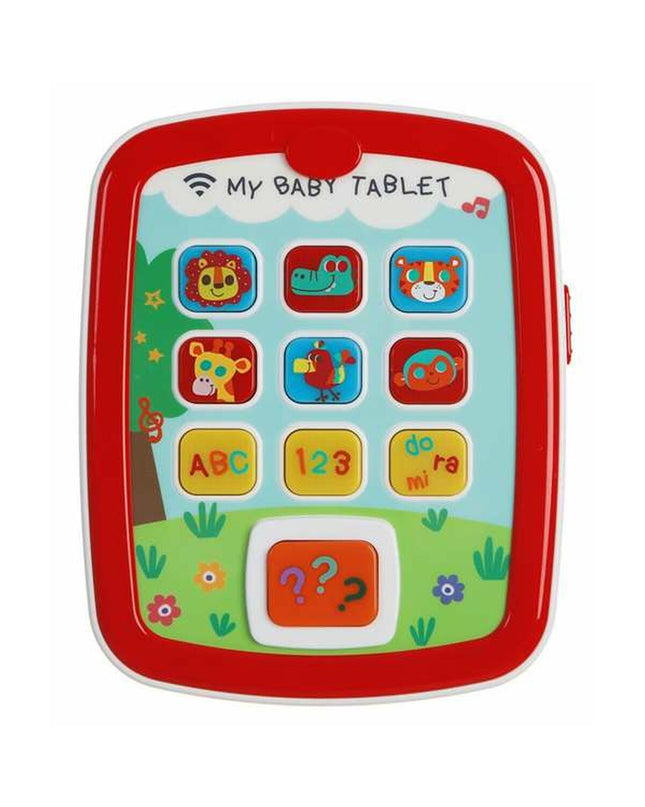 Baby's interactive toy tablet by BigBuy Kids, measuring 18x14x3 cm, featuring colorful buttons and playful designs for young children.