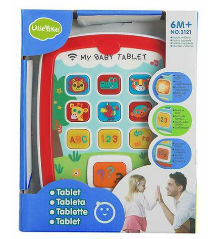 BigBuy Kids Baby My Baby Tablet interactive toy, colorful plastic toy for young children, measuring 18x14x3 cm.