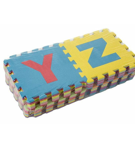 BigBuy Fun alphabet puzzle mat with 26 polyester pieces measuring 32x32x1 cm, designed for children’s educational play.