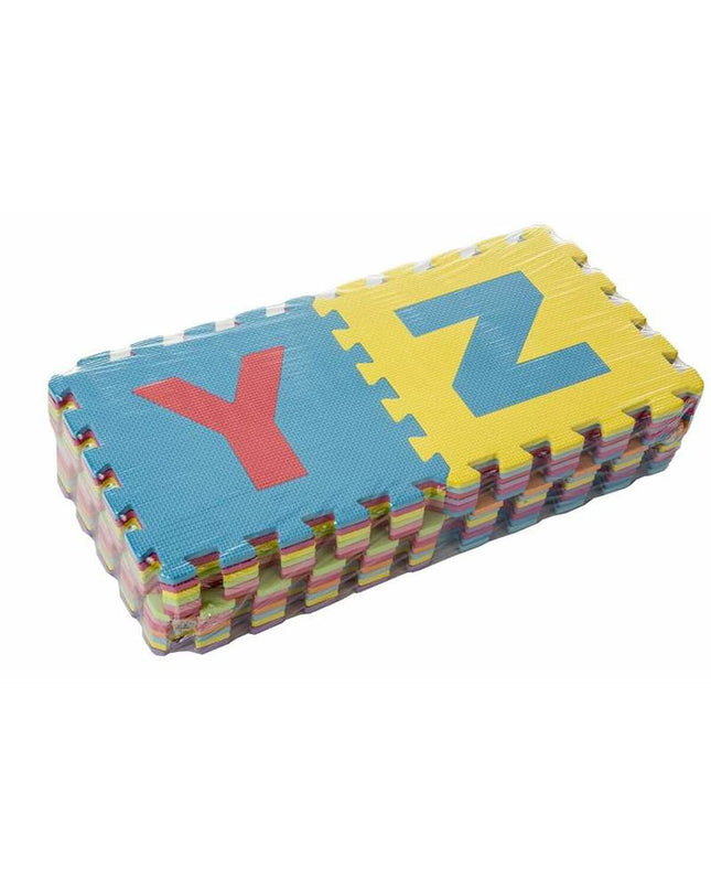 BigBuy Fun alphabet puzzle mat with 26 polyester pieces measuring 32x32x1 cm, designed for children’s educational play.