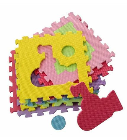 BigBuy Fun polyester puzzle mat 30x30x1 cm with transport-themed puzzle pieces, part of toys and brain teaser games.