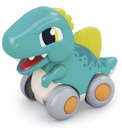 Green dinosaur toy vehicle, Wrijvingswagen 13x12x13 cm, for children’s play, by BigBuy Kids in the vehicles and toy category.