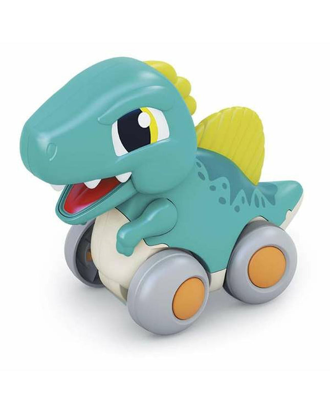 Green dinosaur toy vehicle, Wrijvingswagen 13x12x13 cm, for children’s play, by BigBuy Kids in the vehicles and toy category.