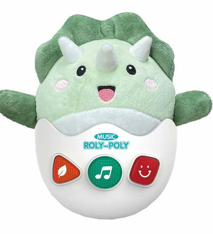 Soft plush dinosaur toy from BigBuy Fun, 22 cm Muzikale Knuffel, perfect for children’s play and comfort.