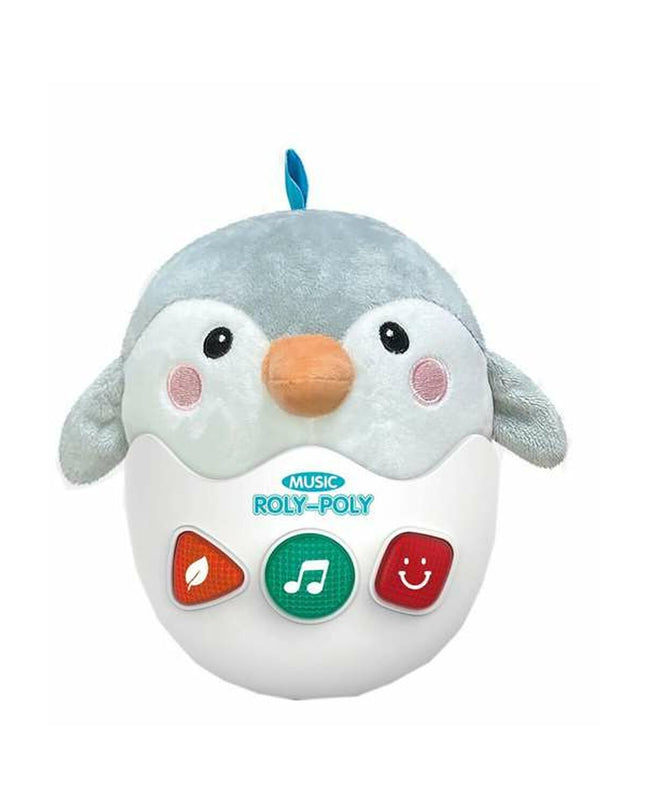 Soft plush penguin toy from BigBuy Fun, 22 cm, designed for children, with a cute, cuddly appearance.