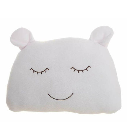 White plush beer pillow toy, 35x29 cm, soft cuddly stuffed animal from BigBuy Kids, ideal for play and comfort.