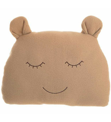 BigBuy Kids brown beer-shaped plush pillow, 35 x 29 cm, soft toy for kids, cozy and huggable in playful design