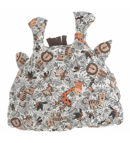Soft giraffe printed cushion from BigBuy Kids, 35x34 cm, plush toy and decorative soft toy for children.