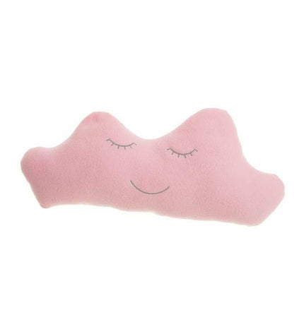 Pink cloud-shaped plush pillow from BigBuy Kids, 50x24 cm, soft toy perfect for kids' playrooms or bedrooms.