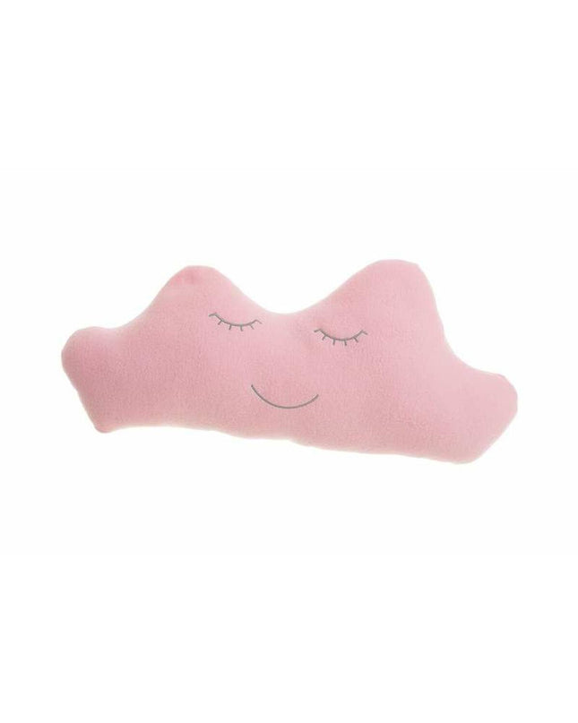 Pink cloud-shaped plush pillow from BigBuy Kids, 50x24 cm, soft toy perfect for kids' playrooms or bedrooms.