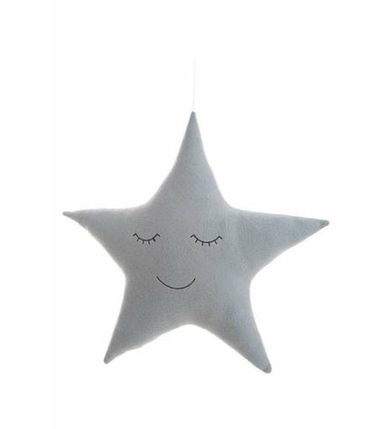 Gray plush cushion from BigBuy Kids, 51x51 cm, soft and cozy toy pillow for children.
