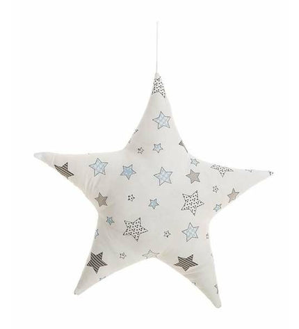 White soft toy cushion measuring 51x51 cm from BigBuy Kids, designed for children's play and comfort.
