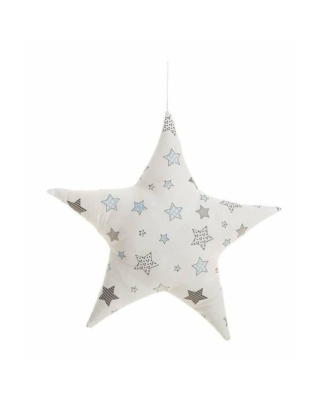 White soft toy cushion measuring 51x51 cm from BigBuy Kids, designed for children's play and comfort.
