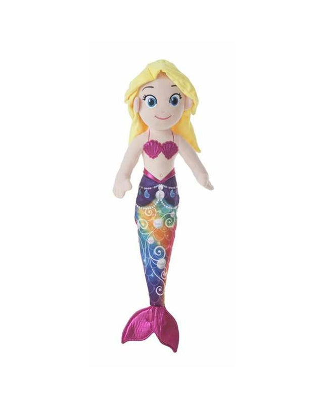Soft 70cm Joy Zeemeermin plush toy by BigBuy Fun, featuring colorful mermaid scales and a friendly smiling face for kids.