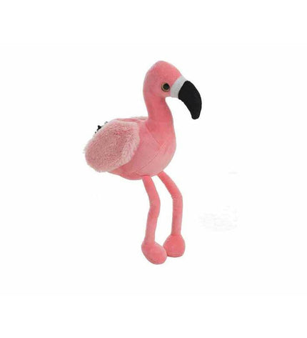 Pink flamingo plush toy from BigBuy Fun, 35 cm soft stuffed animal for children, featuring bright pink feathers and a friendly face.