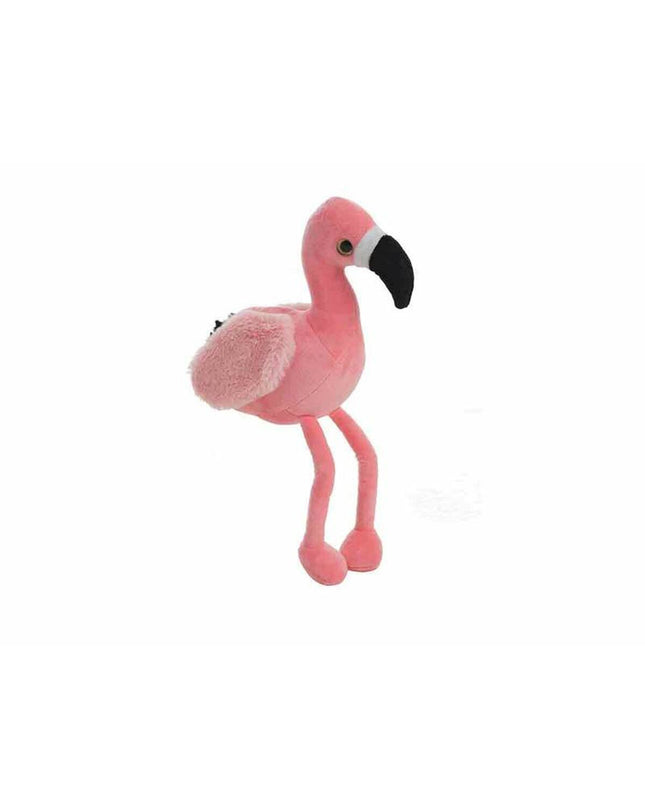 Pink flamingo plush toy from BigBuy Fun, 35 cm soft stuffed animal for children, featuring bright pink feathers and a friendly face.