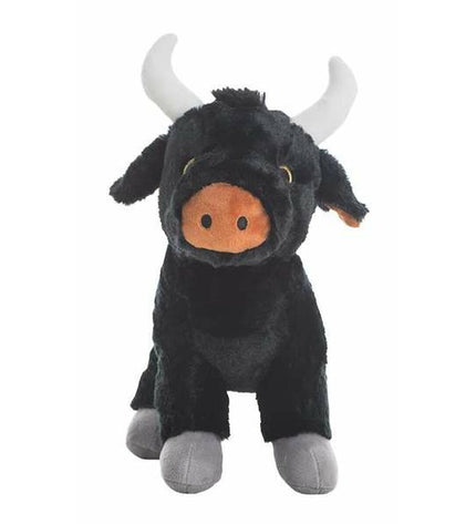 Soft 34 cm beige bull plush toy by BigBuy Fun, with detailed horns, ears, and a friendly expression for children’s play.