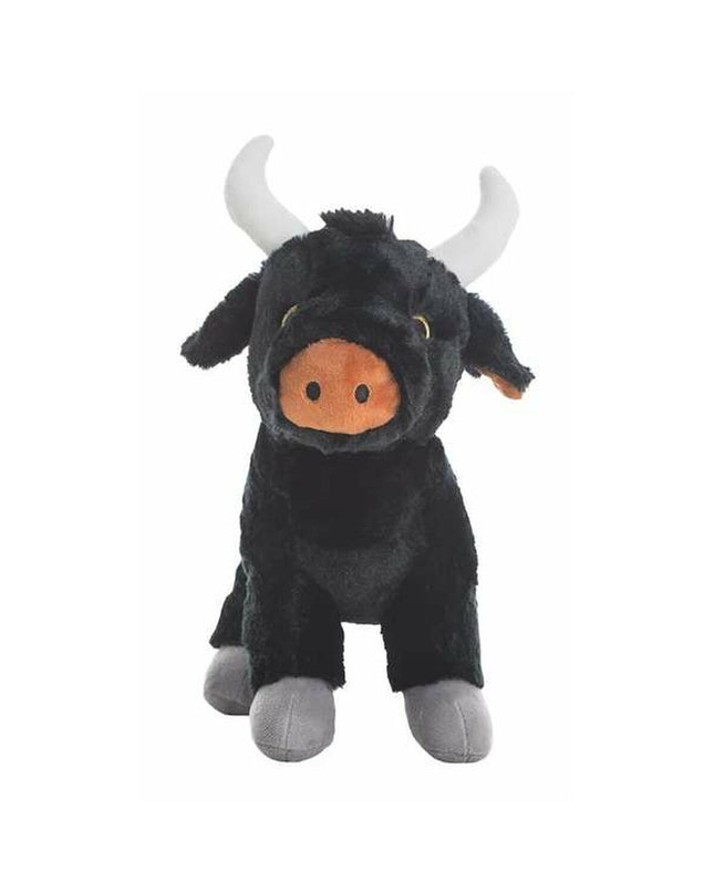 Soft 34 cm beige bull plush toy by BigBuy Fun, with detailed horns, ears, and a friendly expression for children’s play.