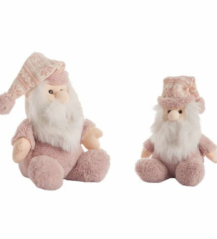 Pink Christmas Santa plush toy from BigBuy Fun, 28 cm soft cuddly Christmas-themed stuffed animal for kids.
