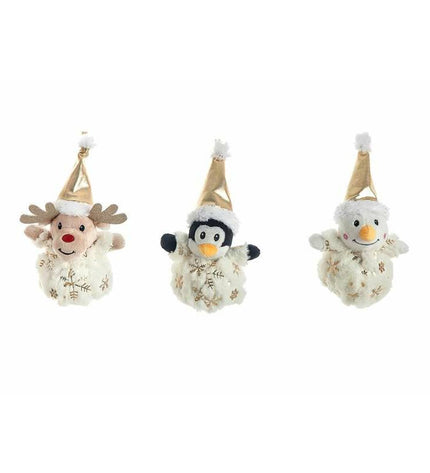 Soft plush Christmas gift toy from BigBuy Fun, featuring a cozy, golden-colored plush cuddly toy for kids.