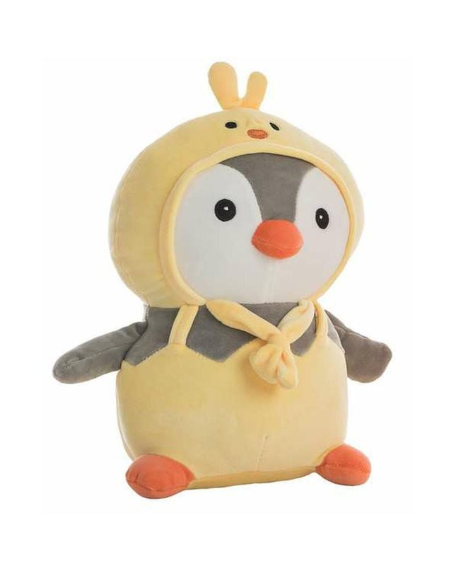 Yellow penguin plush toy from BigBuy Fun, 80 cm soft stuffed animal with detailed features, ideal for cuddling and play.