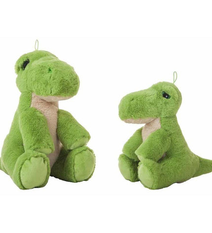 Green plush dinosaur toy from BigBuy Kids, 26 cm soft dinosaur plush for children, featuring a friendly design and vibrant details.