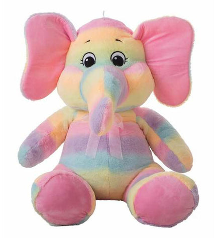 BigBuy Kids Otto the Elephant plush toy, 120 cm soft stuffed animal for children, featuring gray fabric and large floppy ears.