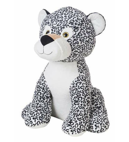 Gray plush leopard toy Jeni from BigBuy Kids, 80 cm soft stuffed animal perfect for children’s play and cuddling.