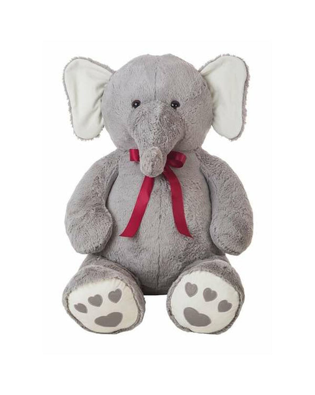 BigBuy Fun Wanda 120 cm soft plush elephant toy, a modern stuffed animal for kids, shown in a playful pose on a white background.