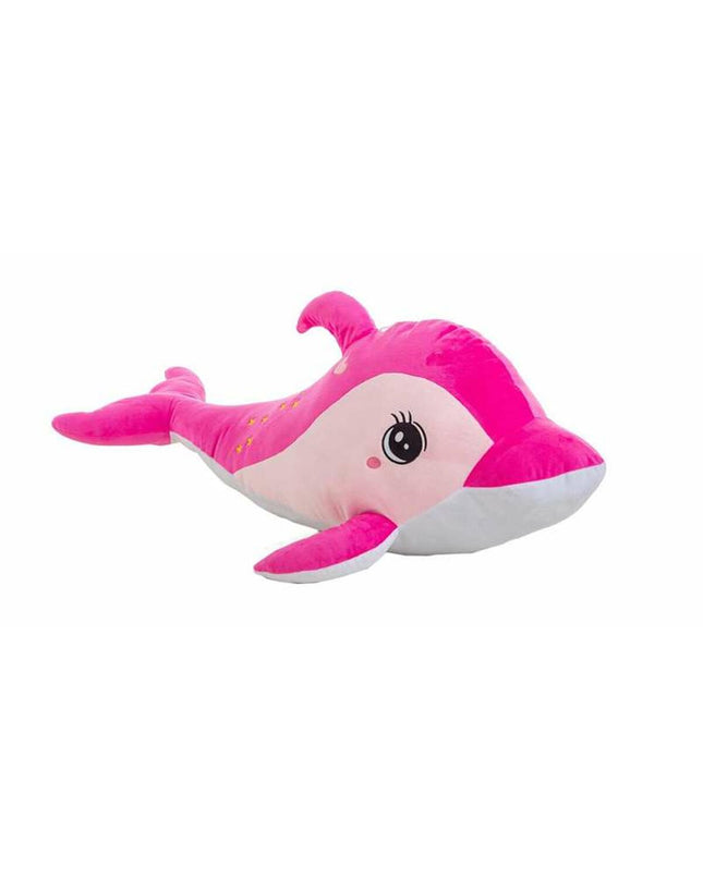 BigBuy Fun soft dolphin plush toy, 105 cm, cuddly and realistic-looking for play and comfort.