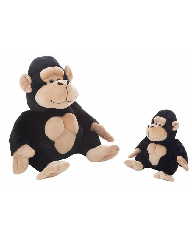 Soft plush Kira Gorilla toy by BigBuy Kids, 32 cm tall, featuring brown fur and friendly face, ideal for children’s play and cuddling.