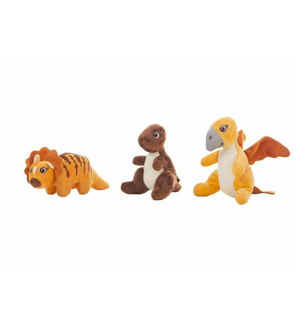 Soft plush dinosaur toy by BigBuy Kids, ideal for children, featuring a cuddly design in vibrant colors.