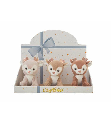 Soft plush reindeer toy from BigBuy Kids, featuring a cute reindeer design, ideal for children’s cuddly play and comfort.