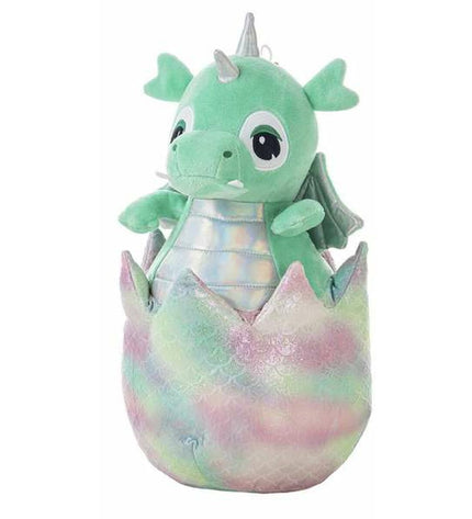 Soft plush baby dragon toy by BigBuy Fun, 25 cm, featuring bright colors and detailed dragon design for cuddling and play.