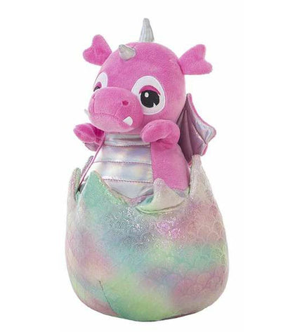 Soft plush baby dragon toy from BigBuy Fun, 25 cm, cute and cuddly stuffed animal for children.