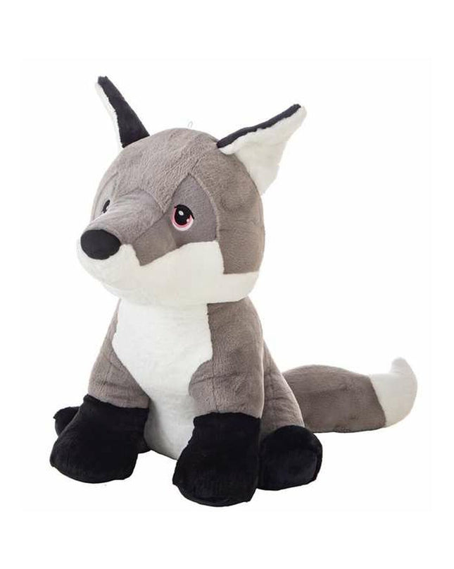 BigBuy Fun Ray Fox plush toy, 80 cm soft stuffed animal for children, cuddly and colorful for play and comfort.