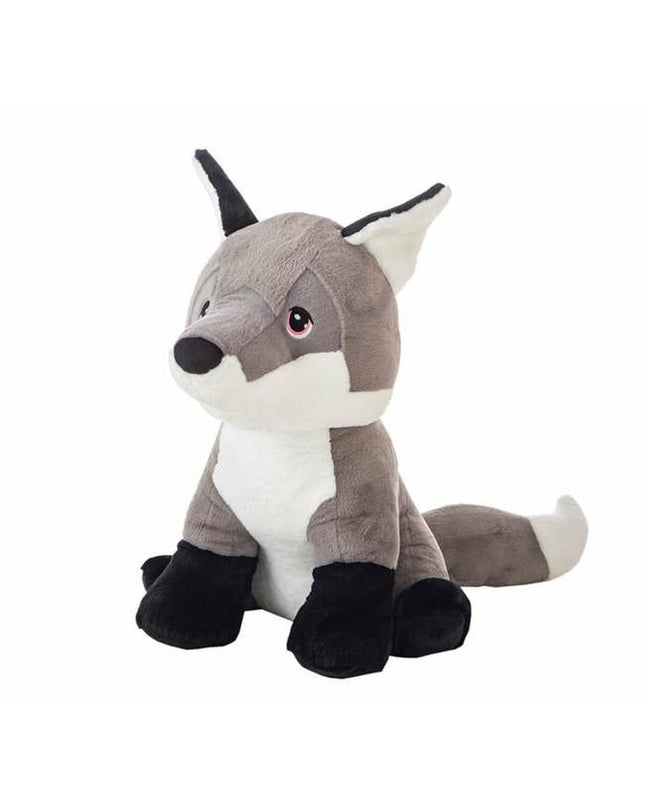 BigBuy Fun Ray Fox plush toy, 30 cm soft stuffed animal ideal for children, in bright orange with detailed face and fluffy tail.