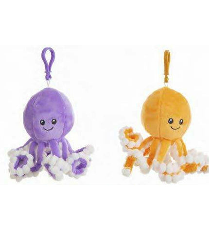 Soft plush octopus toy from BigBuy Fun, Pepe Knuffel Pulpo, ideal for children, featuring colorful, cuddly plush fabric.
