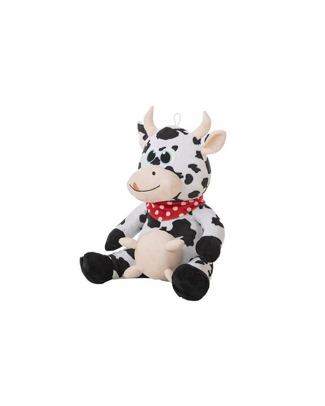 Soft 45cm plush cow toy from BigBuy Kids, perfect for children, with a cuddly appearance and gentle fabric.